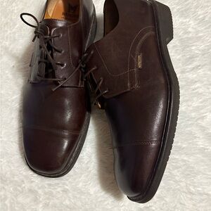 Mephisto Dark Brown Leather Oxfords